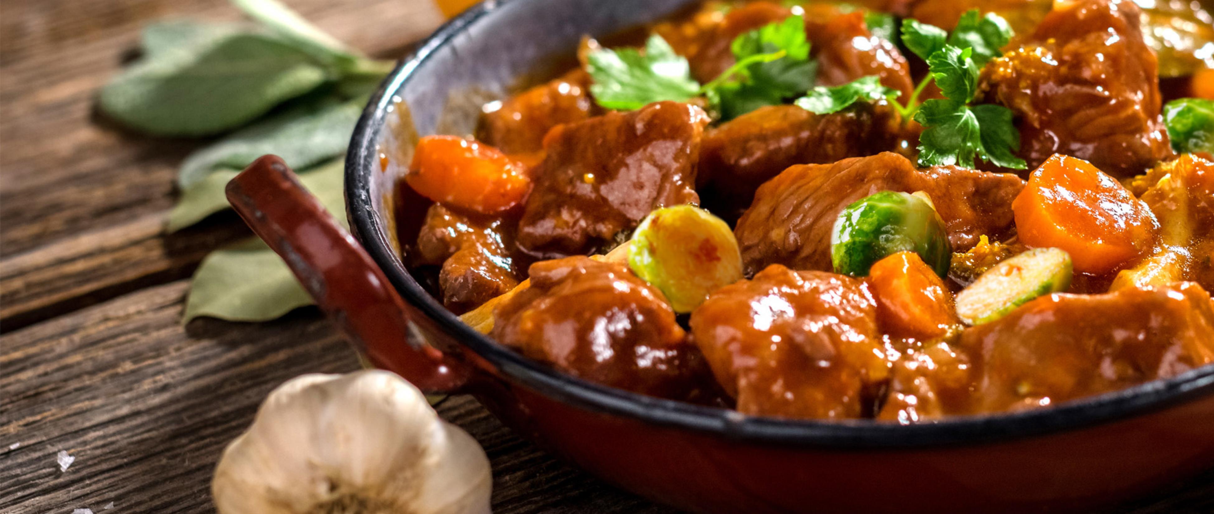 Civet de sanglier à la Leffe et aux légumes | Alvo