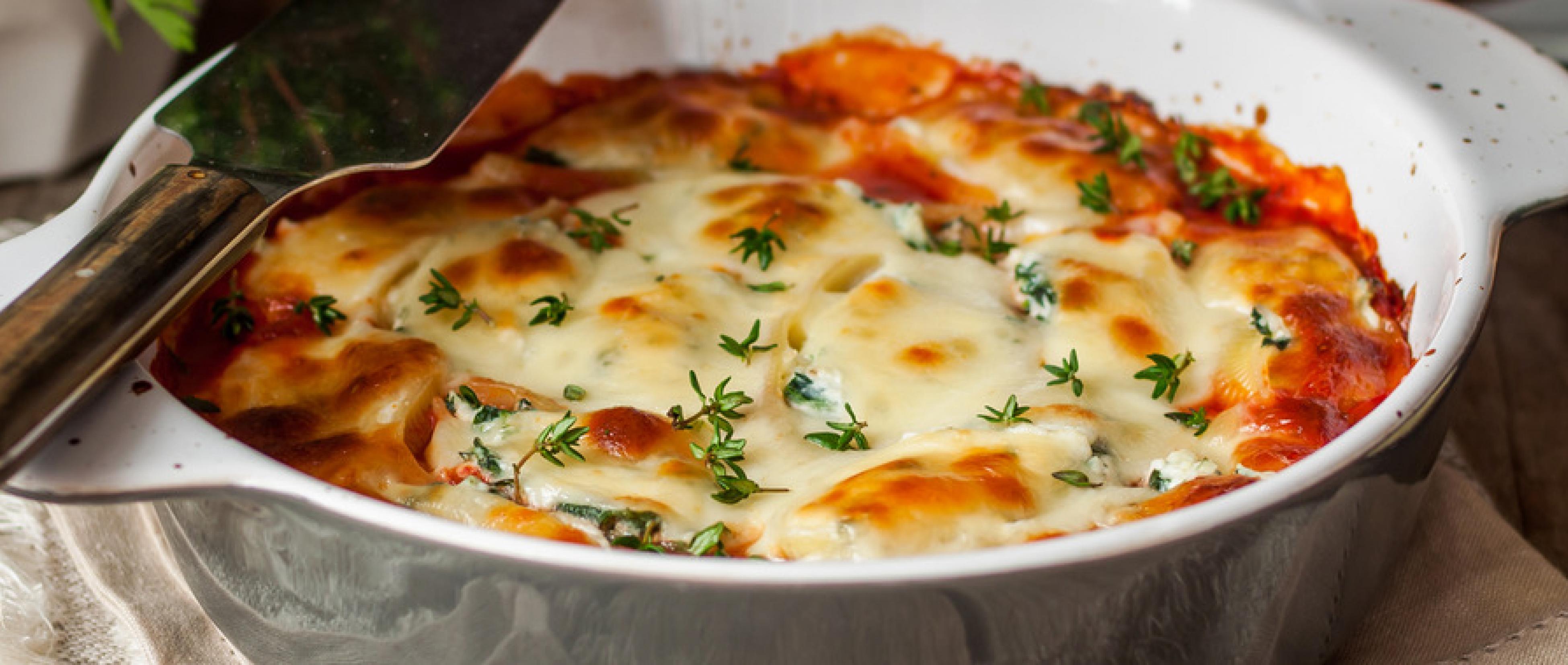Lasagne à la ricotta, aux épinards et au saumon | Alvo