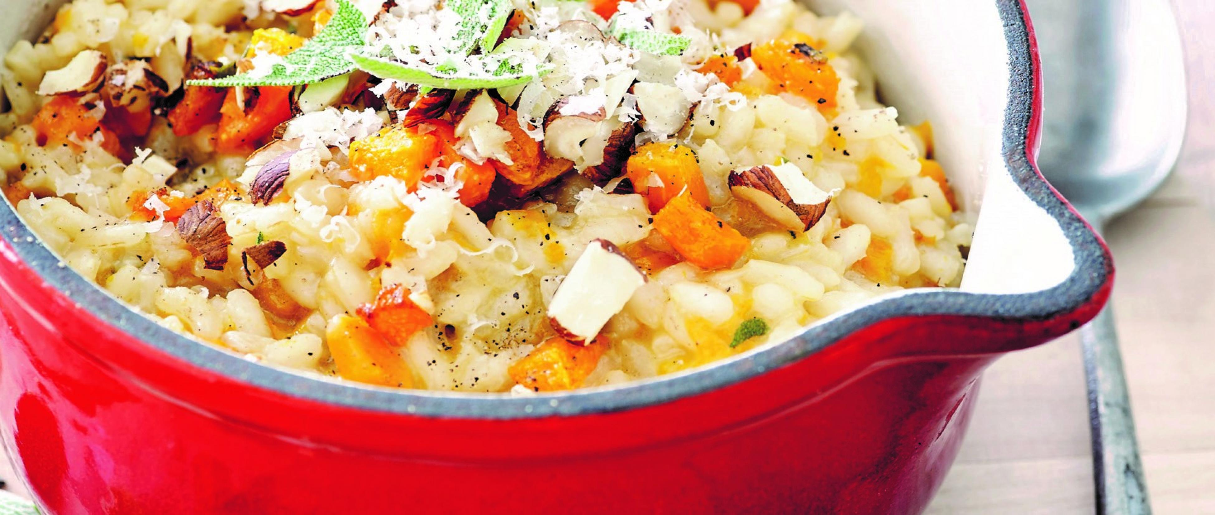 Risotto au butternut grillé et à l’huile de noisette Alvo