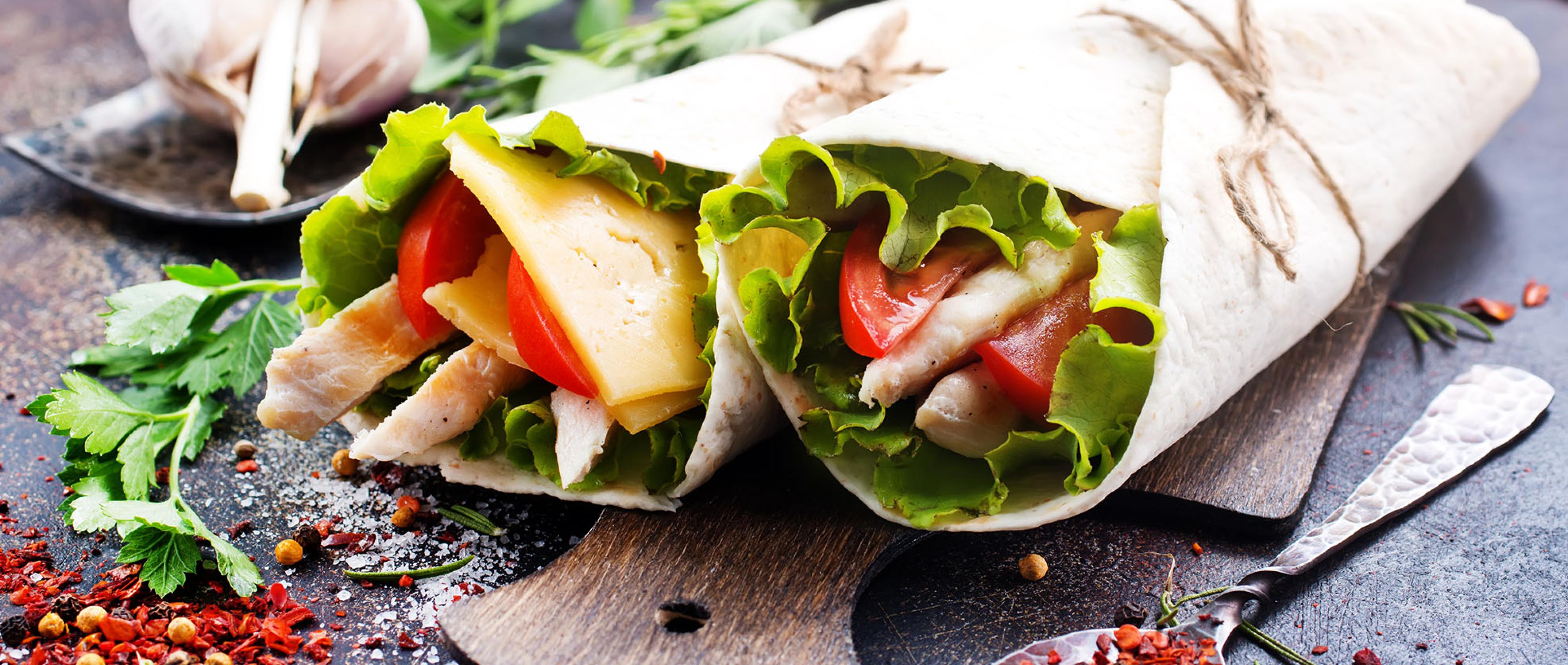 Tortilla wrap met kip Alvo